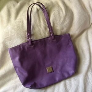 Vintage Dooney & Bourke Leather Tote Bag